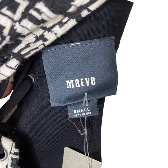 New! Anthropologie Maeve Women’s Small A-Line Midi Dress Black Sleeveless $160 - Picture 8 of 10